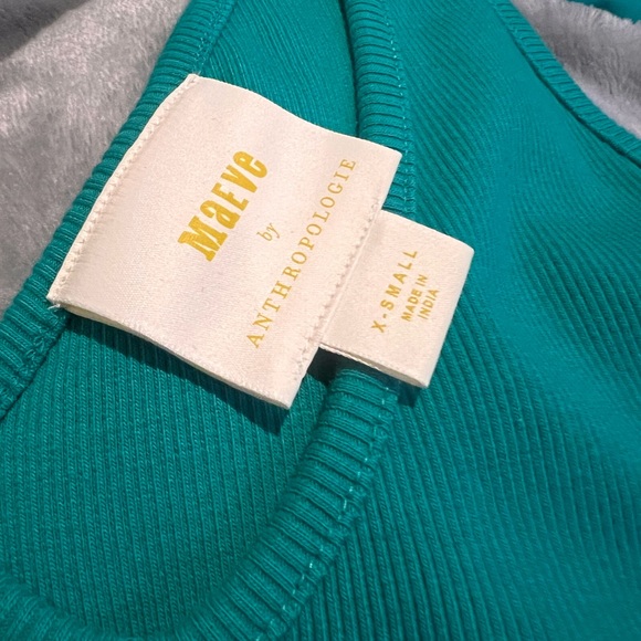 NWOT Maeve Bow-Tie Tank size XS Extra Small in Teal Blue - Picture 4 of 5